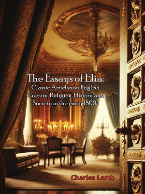 cover image of The Essays of Elia